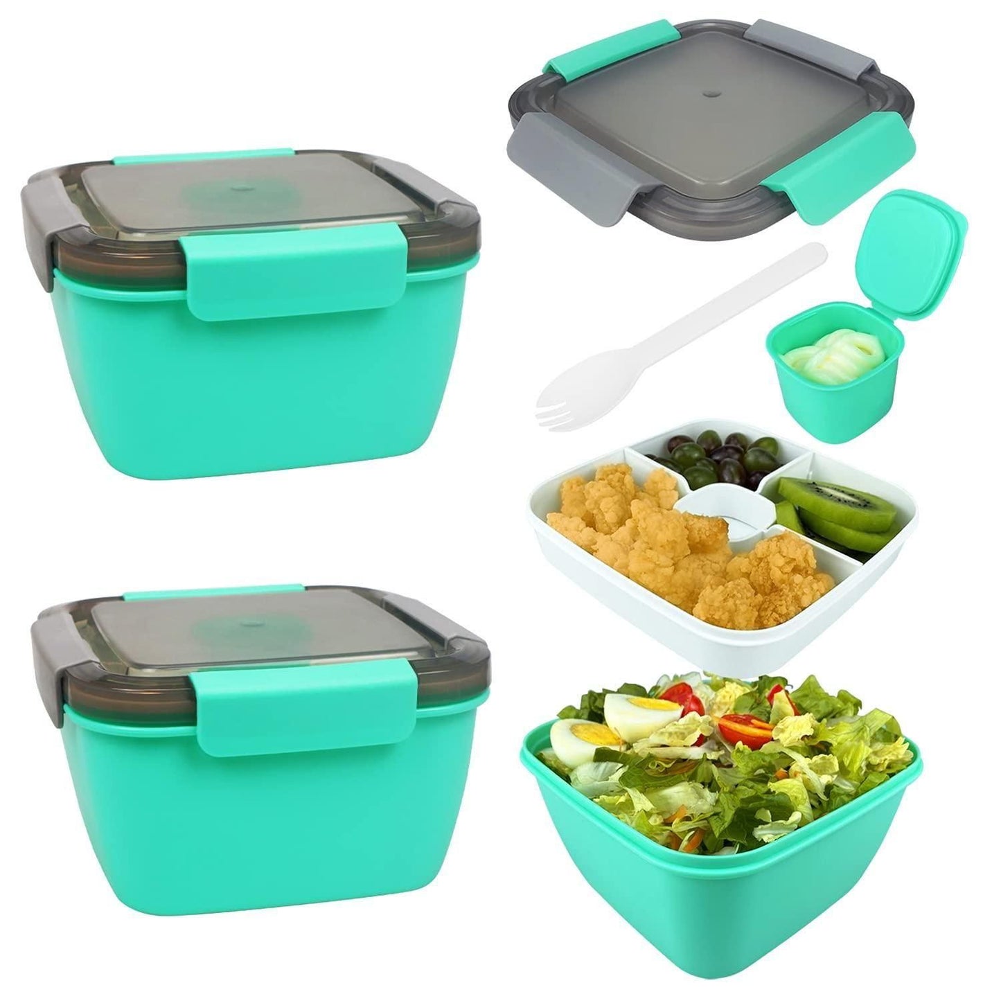 Triple Taste Lunch Box: 3-Section Meal Box