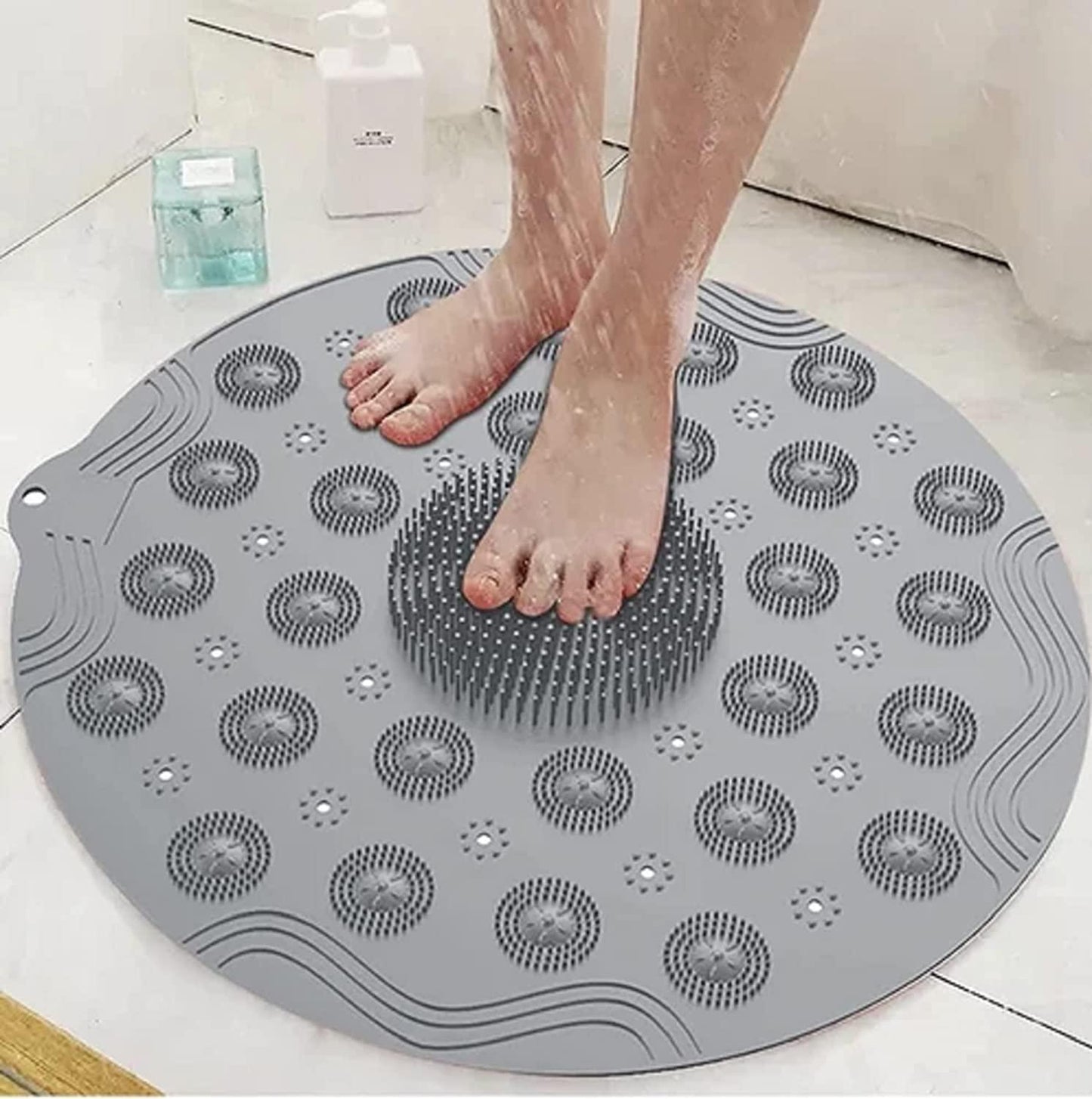 SoleSoothe Shower Bliss: 2-in-1 Foot Care Marvel